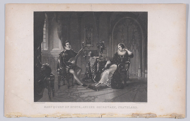 Mary, Queen of Scots, and her secretary, Chatelard (frontispiece, from 