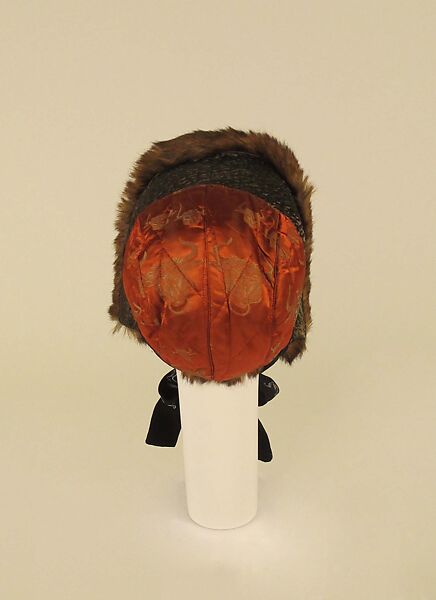 Hat, Jean Paul Gaultier (French, born 1952), silk, fur, French