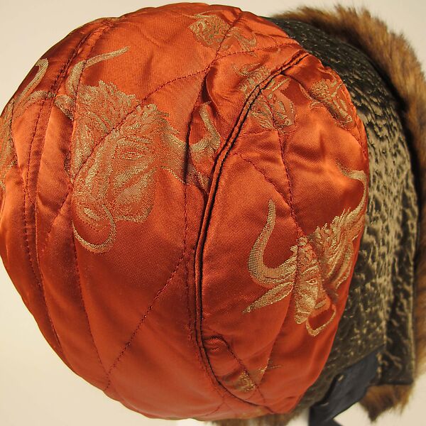 Hat, Jean Paul Gaultier (French, born 1952), silk, fur, French