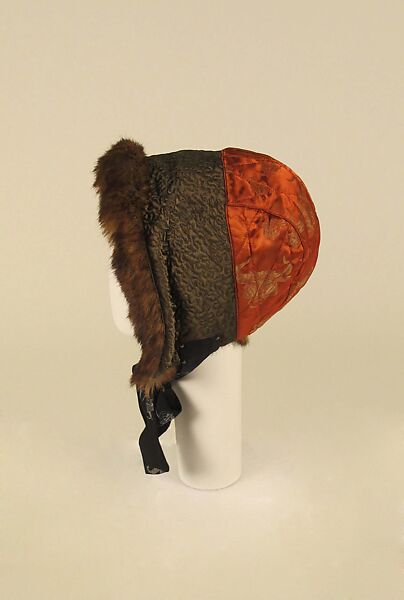 Hat, Jean Paul Gaultier (French, born 1952), silk, fur, French