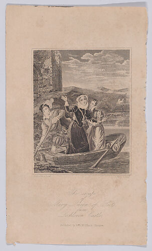 The escape of Mary, Queen of Scots from Loch Leven Castle (frontispiece, from 