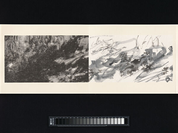 Mount Huang, Arnold Chang (American, born 1954), Album of twelve leaves; inkjet print and ink on Xuan paper, China