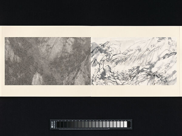 Mount Huang, Arnold Chang (American, born 1954), Album of twelve leaves; inkjet print and ink on Xuan paper, China