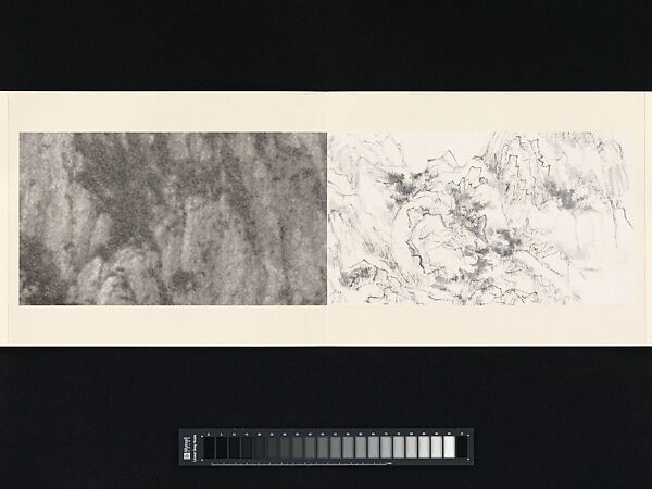 Mount Huang, Arnold Chang (American, born 1954), Album of twelve leaves; inkjet print and ink on Xuan paper, China