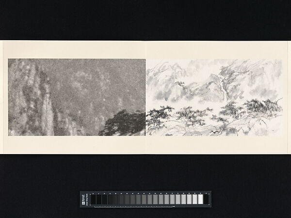 Mount Huang, Arnold Chang (American, born 1954), Album of twelve leaves; inkjet print and ink on Xuan paper, China