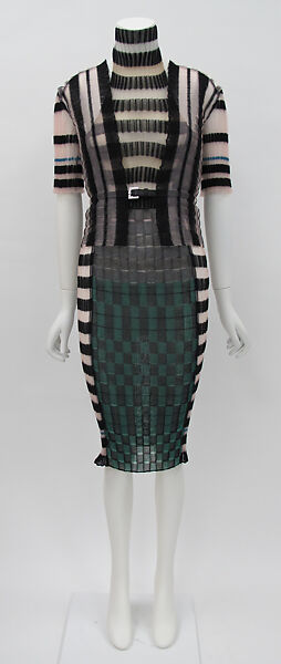Ensemble, House of Dior (French, founded 1946), synthetic, wool, silk, French 