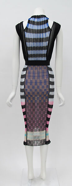 Dress, House of Dior (French, founded 1946), polyamide, polyurethane elastomer (ester), wool, French