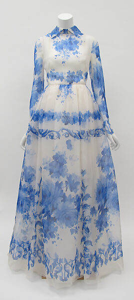 Dress, Valentino (Italian, founded 1959), silk, metal, Italian 