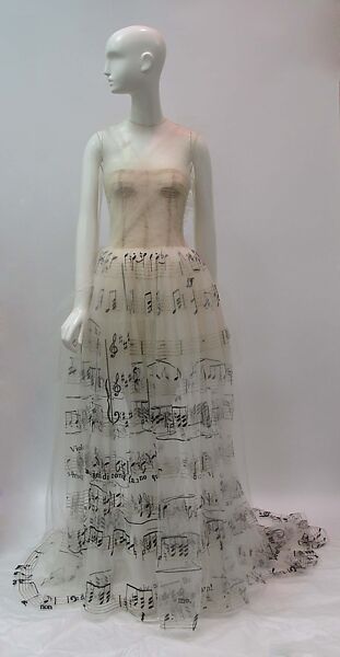 Dress, Valentino (Italian, founded 1959), silk, metal, glass, Italian 