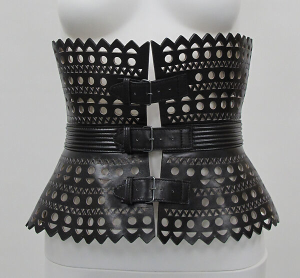 Belt, Azzedine Alaïa (French (born Tunisia), Tunis 1935–2017 Paris), leather, metal, French 