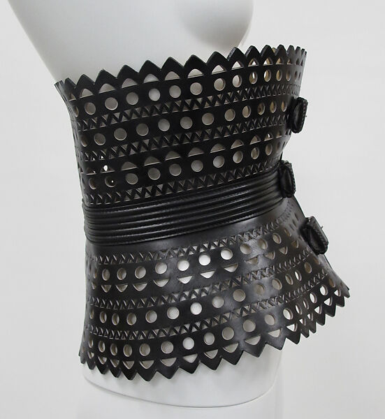 Belt, Azzedine Alaïa (French (born Tunisia), Tunis 1935–2017 Paris), leather, metal, French
