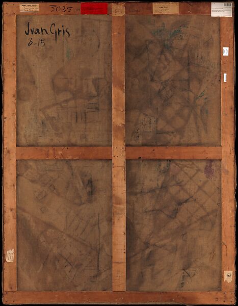 Still Life with Checked Tablecloth, Juan Gris (Spanish, Madrid 1887–1927 Boulogne-sur-Seine), Oil and graphite on canvas