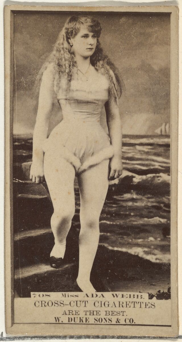 Card Number 708, Ada Webb, from the Actors and Actresses series (N145-3) issued by Duke Sons & Co. to promote Cross Cut Cigarettes, Issued by W. Duke, Sons &amp; Co. (New York and Durham, N.C.), Albumen photograph 