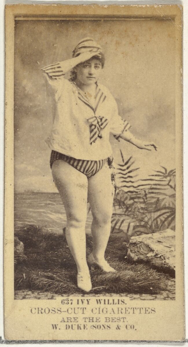 Card Number 637, Ivy Willis, from the Actors and Actresses series (N145-3) issued by Duke Sons & Co. to promote Cross Cut Cigarettes, Issued by W. Duke, Sons &amp; Co. (New York and Durham, N.C.), Albumen photograph 
