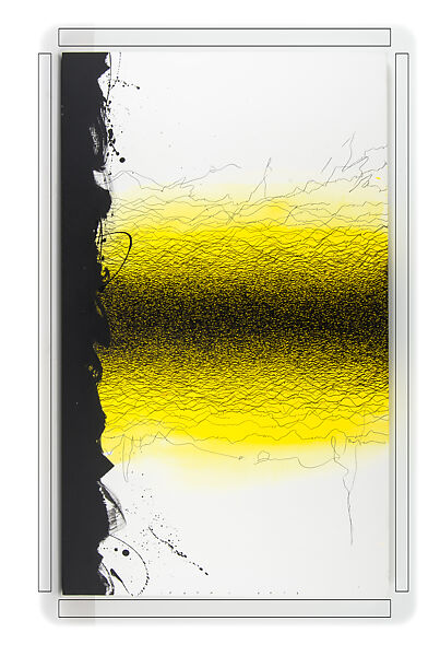 Untitled, 2013, Golnaz Fathi (Iranian, born Tehran, 1972), Acrylic, pen, and varnish on canvas