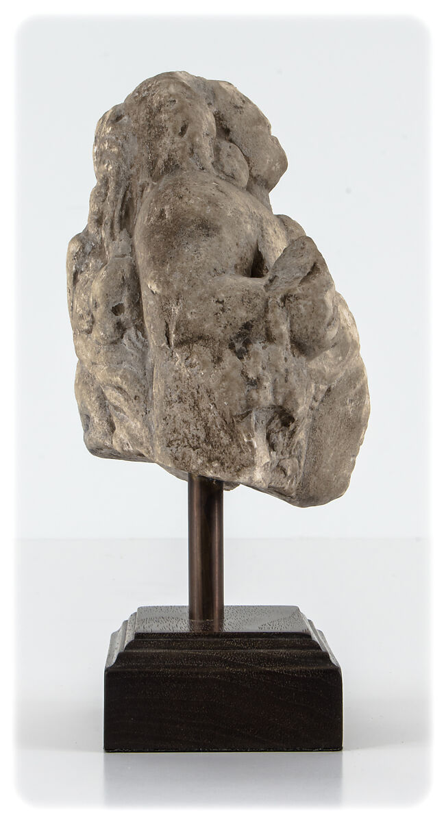 Head of Addorsed Maheshvara, Stone, probably chlorite, Northern Pakistan (Brahmanical post-Gupta)