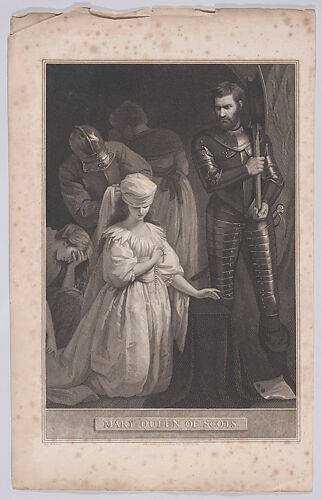 Mary, Queen of Scots at the execution block (from 