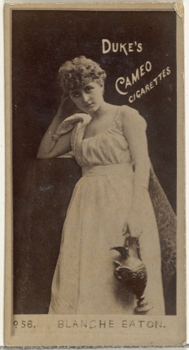 Card Number 56, Blanche Eaton, from the Actors and Actresses series (N145-4) issued by Duke Sons & Co. to promote Cameo Cigarettes, Issued by W. Duke, Sons &amp; Co. (New York and Durham, N.C.), Albumen photograph 