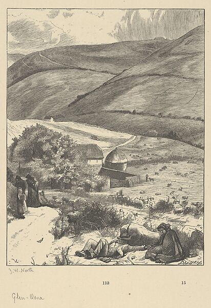 Glen Oona (from A Round of Days), After John William North (British, London 1842–1924 Stamborough, Somerset), Wood engraving 