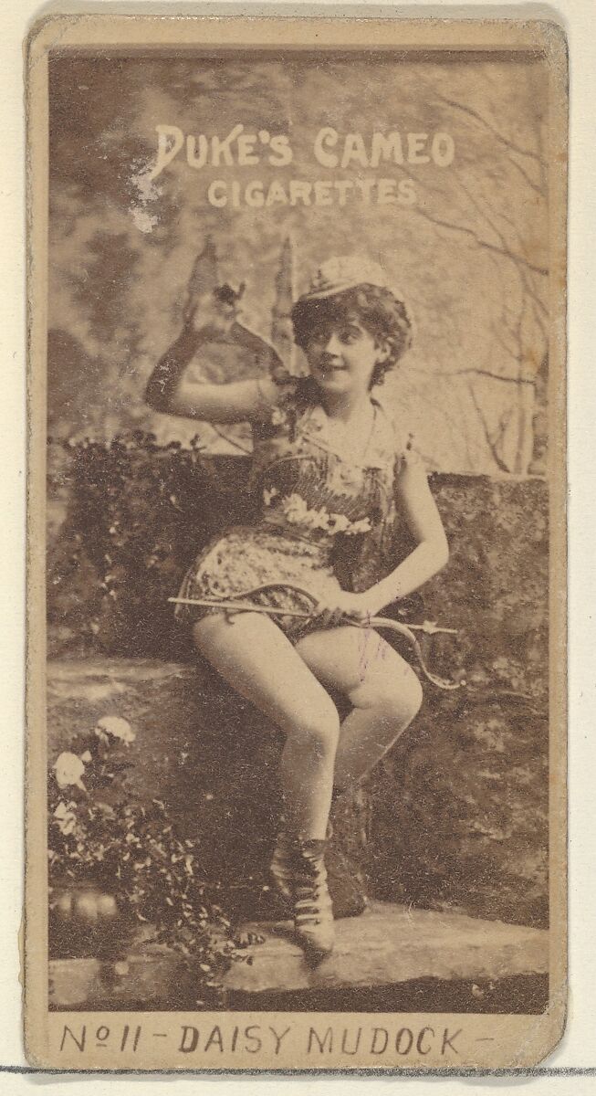 Card Number 11, Daisy Murdoch, from the Actors and Actresses series (N145-4) issued by Duke Sons & Co. to promote Cameo Cigarettes, Issued by W. Duke, Sons &amp; Co. (New York and Durham, N.C.), Albumen photograph 