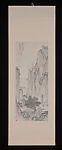 Peaks near the Cloud Boat residence, Xuezhuang (Chinese, active ca. 1690–after 1718), Hanging scroll; ink and color on paper, China