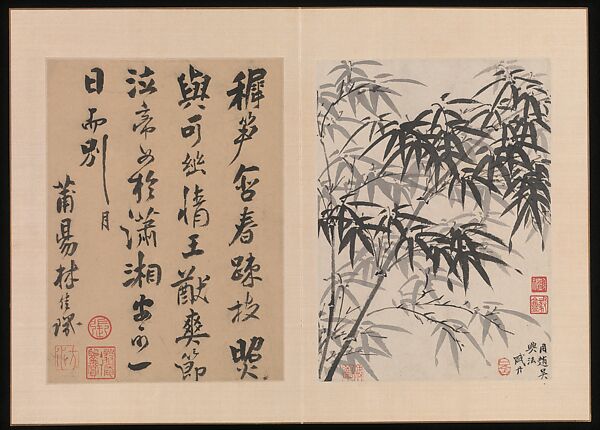 Paintings for Monk Xuesheng, Various artists  , mid-17th century, Album of twelve leaves; ink and color on paper, China