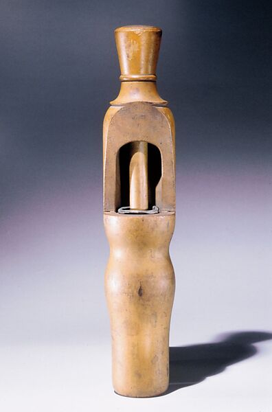 Bottle Corker, United Society of Believers in Christ’s Second Appearing (“Shakers”) (American, active ca. 1750–present), Wood; Maple, pewter, American, Shaker 