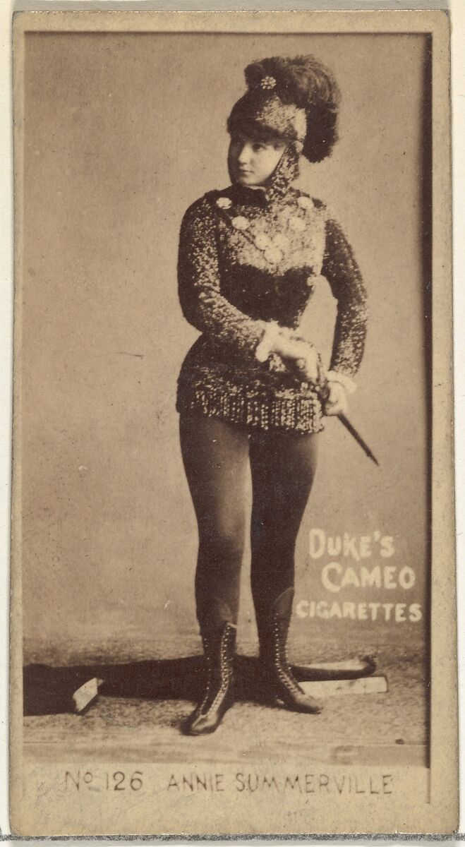 Card Number 126, Annie Summerville, from the Actors and Actresses series (N145-4) issued by Duke Sons & Co. to promote Cameo Cigarettes, Issued by W. Duke, Sons &amp; Co. (New York and Durham, N.C.), Albumen photograph 