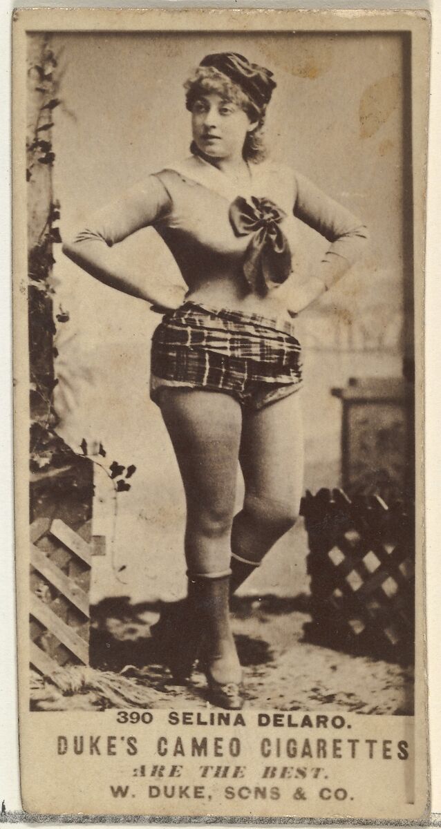 Card Number 390, Selina Delaro, from the Actors and Actresses series (N145-5) issued by Duke Sons & Co. to promote Cameo Cigarettes, Issued by W. Duke, Sons &amp; Co. (New York and Durham, N.C.), Albumen photograph 