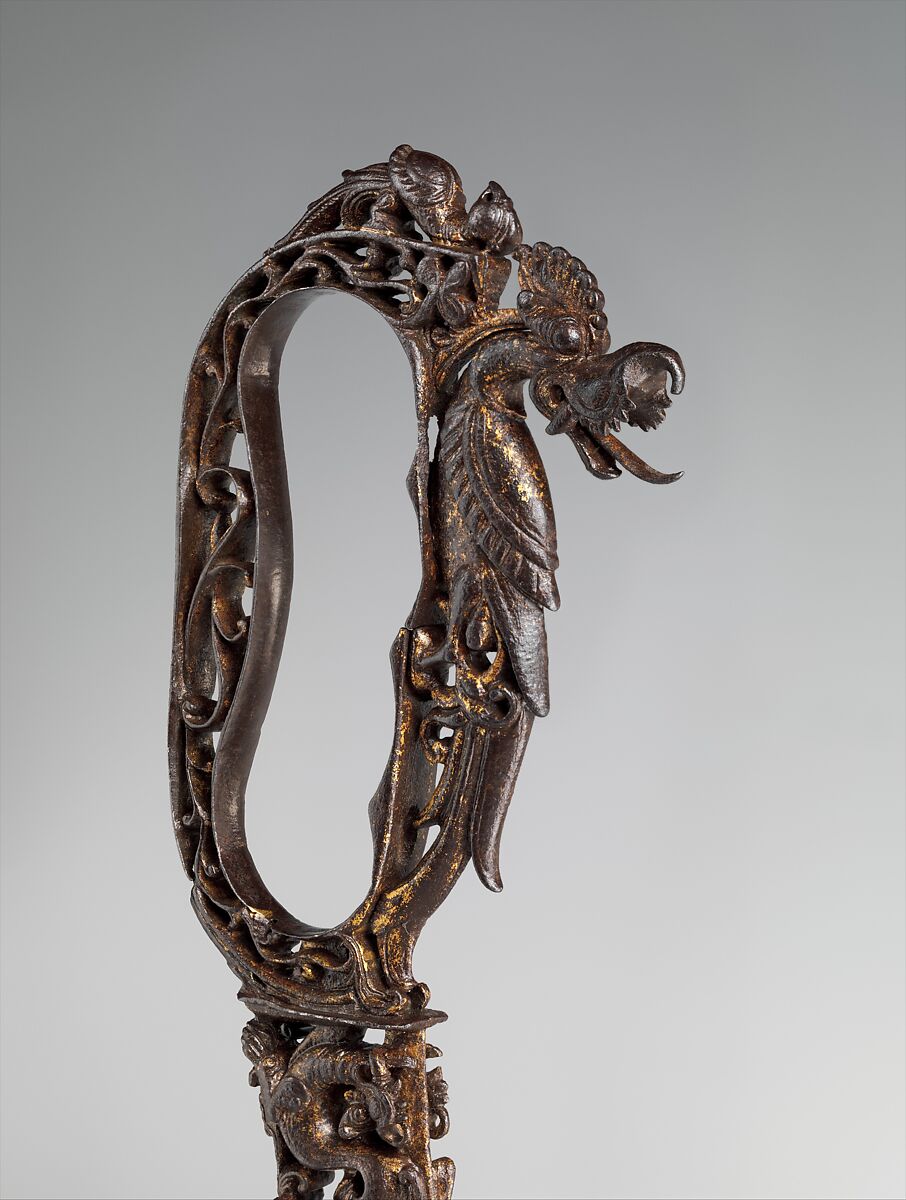 Dagger (Bichuwa), Steel, gold, Indian, Thanjavur