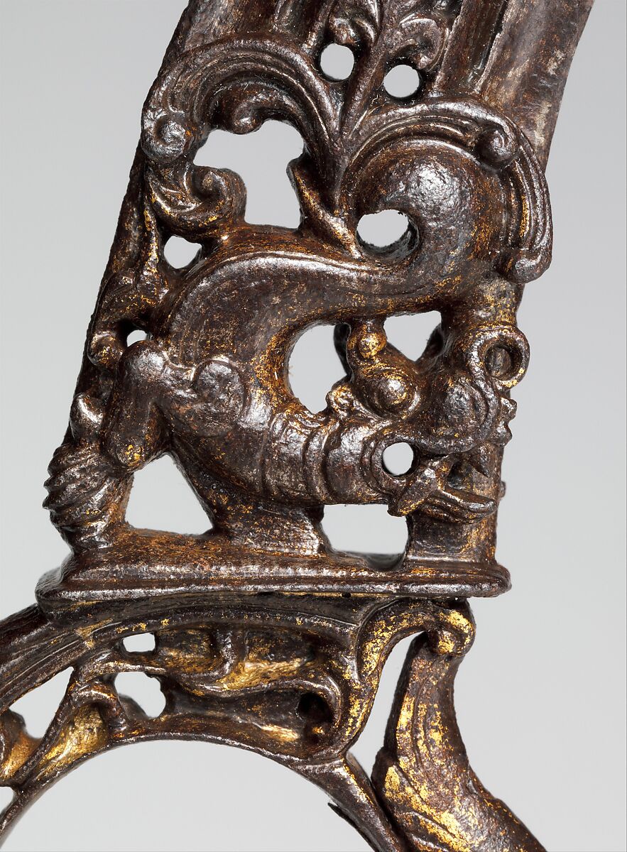 Dagger (Bichuwa), Steel, gold, Indian, Thanjavur 
