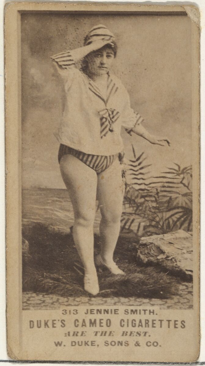 Card Number 313, Jennie Smith, from the Actors and Actresses series (N145-5) issued by Duke Sons & Co. to promote Cameo Cigarettes, Issued by W. Duke, Sons &amp; Co. (New York and Durham, N.C.), Albumen photograph 