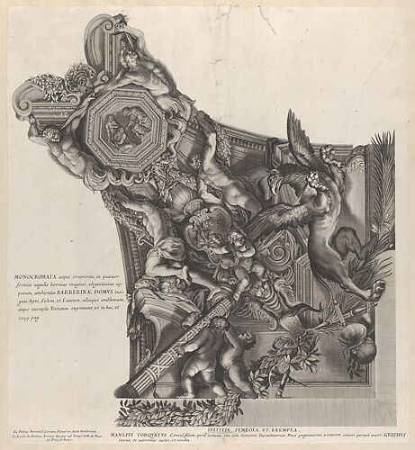 Plate 7: Allegory of Justice with griffin of Manlius Toquatus, from Barberinae aulae fornix
