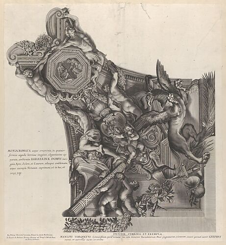 Plate 7: Allegory of Justice with griffin of Manlius Toquatus, from 