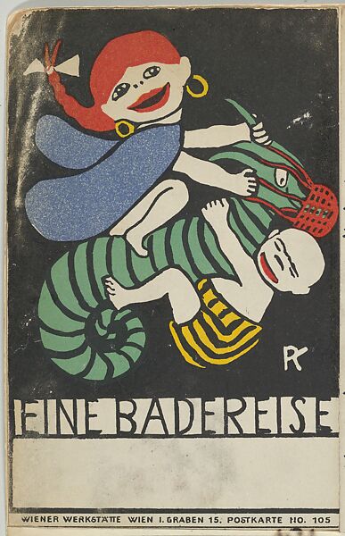 Trip to a Spa (Eine Badereise), Rudolf Kalvach (Austrian, Vienna 1883–1932 Kosmanos), Color lithograph 