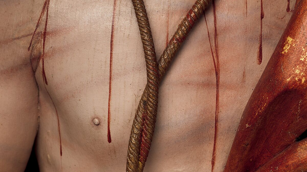 Ecce Homo, Pedro de Mena (Spanish, Granada 1628–1688 Málaga), Partial-gilt polychrome wood, Spanish, probably Málaga