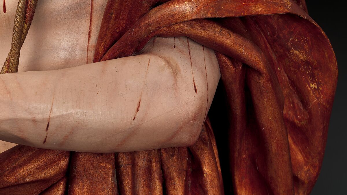 Ecce Homo, Pedro de Mena (Spanish, Granada 1628–1688 Málaga), Partial-gilt polychrome wood, Spanish, probably Málaga