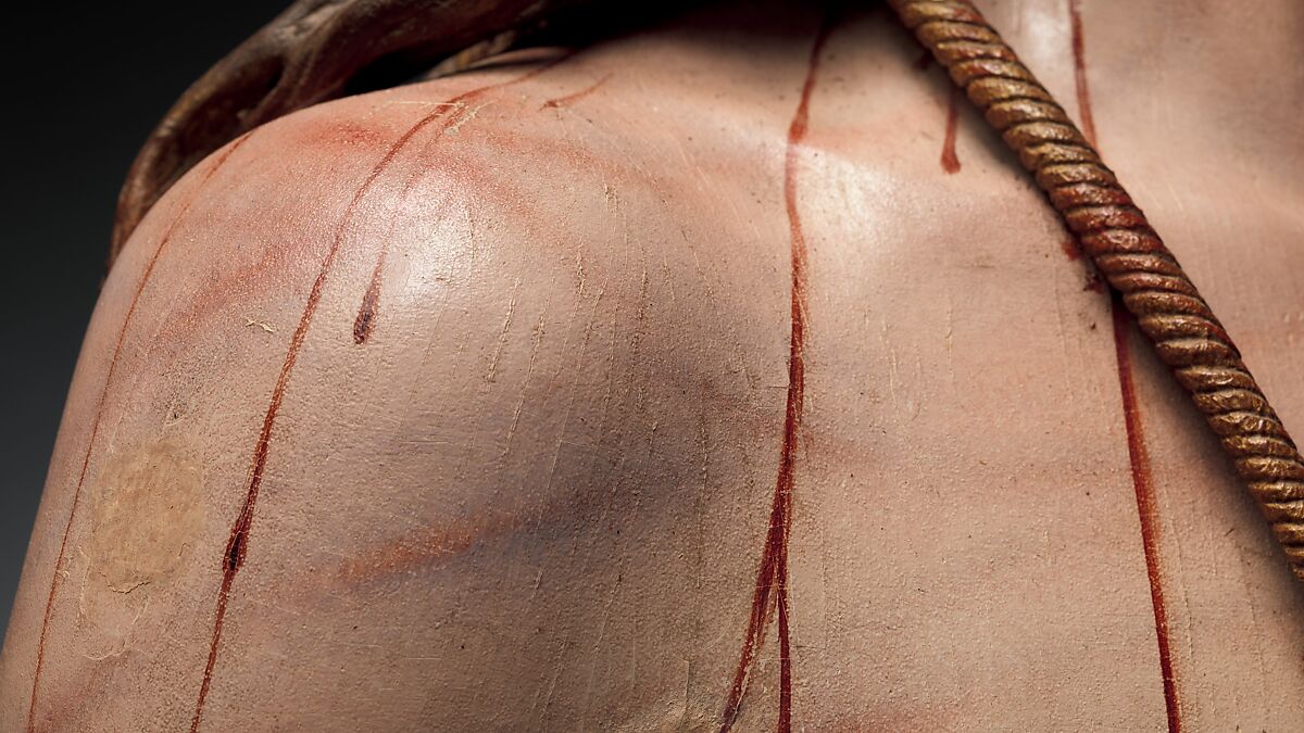 Ecce Homo, Pedro de Mena (Spanish, Granada 1628–1688 Málaga), Partial-gilt polychrome wood, Spanish, probably Málaga