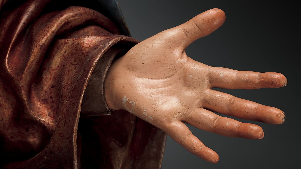 Mater Dolorosa, Pedro de Mena (Spanish, Granada 1628–1688 Málaga), Partial-gilt polychrome wood, Spanish, probably Málaga