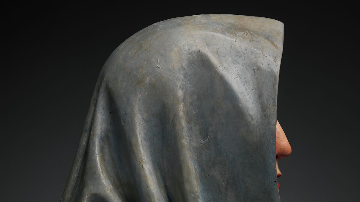 Mater Dolorosa, Pedro de Mena (Spanish, Granada 1628–1688 Málaga), Partial-gilt polychrome wood, Spanish, probably Málaga