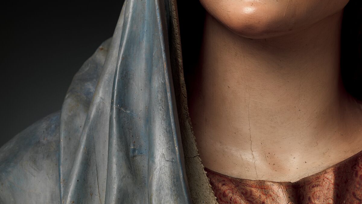 Mater Dolorosa, Pedro de Mena (Spanish, Granada 1628–1688 Málaga), Partial-gilt polychrome wood, Spanish, probably Málaga