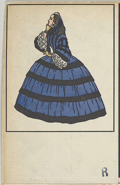 Biedermeier Fashion, Unknown, Color lithograph 