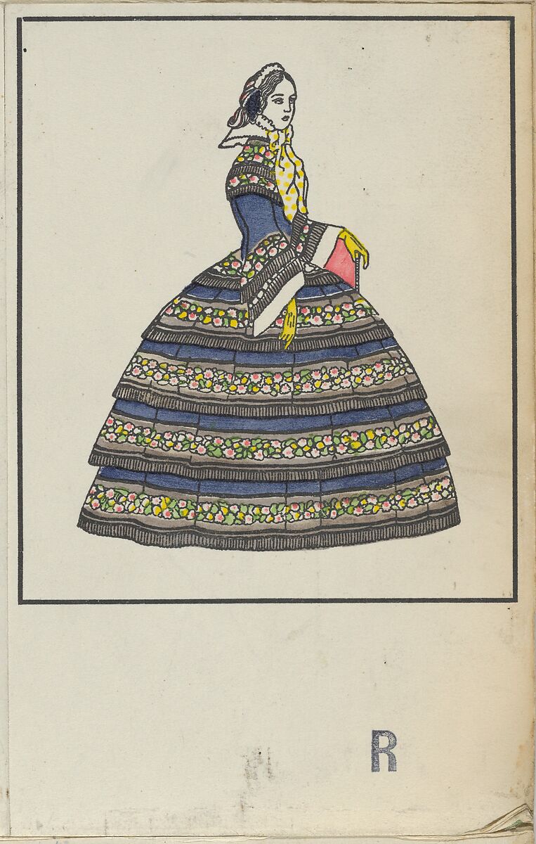 Biedermeier Fashion, Urban Janke (Austrian, Blottendorf/Vienna, 1887–1914), Color lithograph 