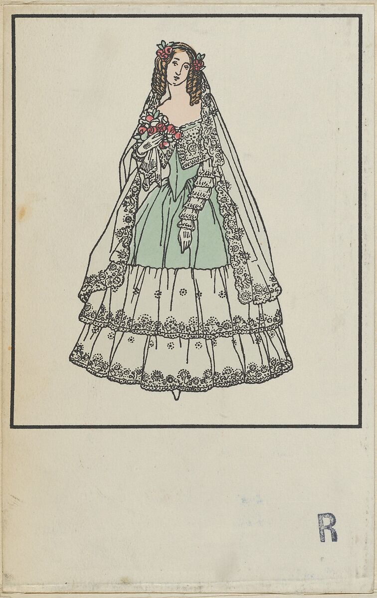 Biedermeier Fashion, Urban Janke (Austrian, Blottendorf/Vienna, 1887–1914), Color lithograph 