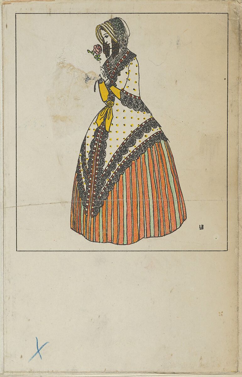 Biedermeier Fashion, Urban Janke (Austrian, Blottendorf/Vienna, 1887–1914), Color lithograph 