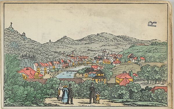 Old Karlsbad (Alt-Karlsbad), Unknown, Color lithograph 