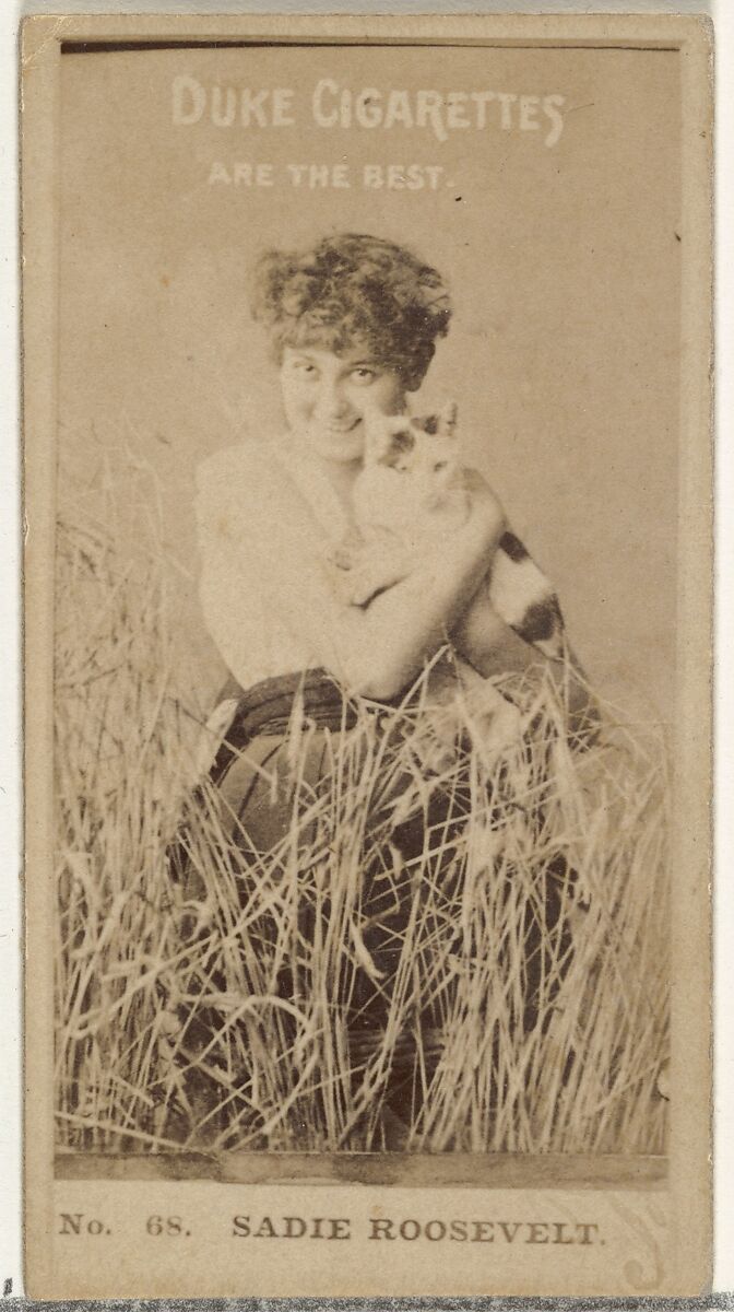 Card Number 68, Sadie Roosevelt, from the Actors and Actresses series (N145-6) issued by Duke Sons & Co. to promote Duke Cigarettes, Issued by W. Duke, Sons &amp; Co. (New York and Durham, N.C.), Albumen photograph 