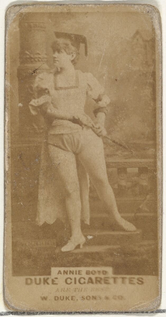 Annie Boyd, from the Actors and Actresses series (N145-7) issued by Duke Sons & Co. to promote Duke Cigarettes, Issued by W. Duke, Sons &amp; Co. (New York and Durham, N.C.), Albumen photograph 