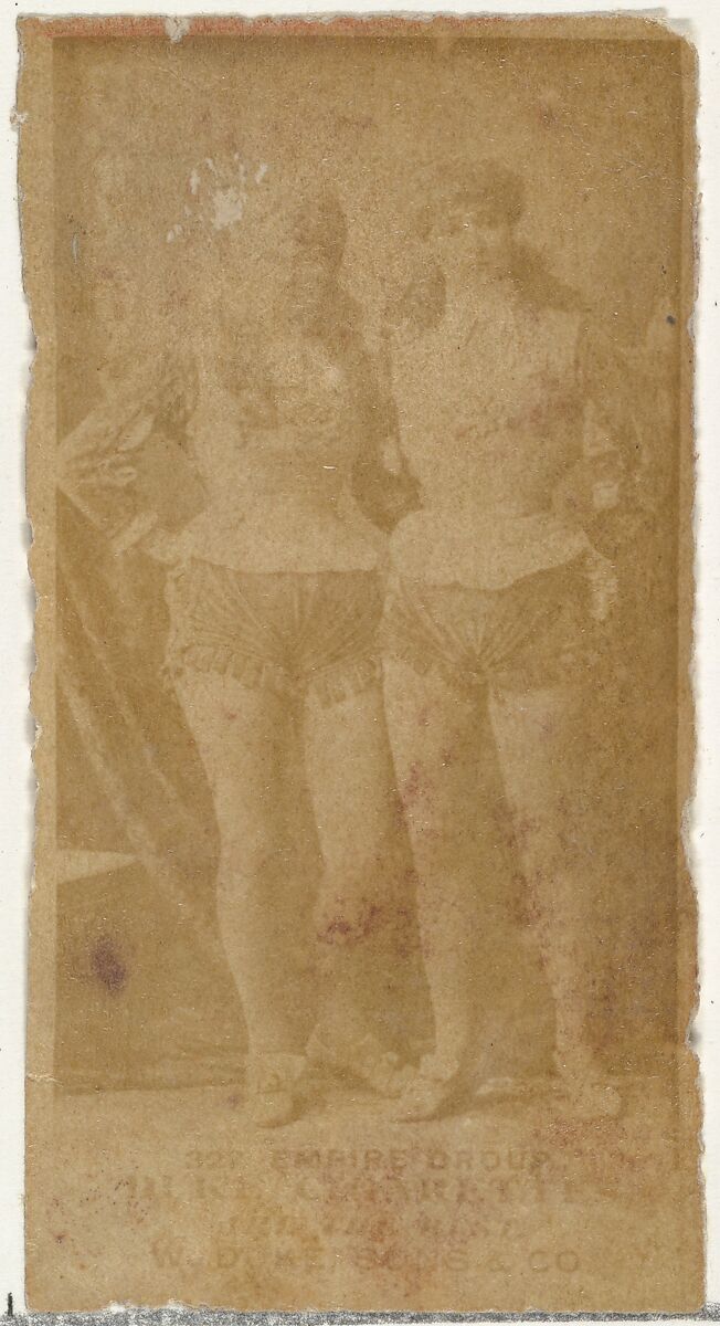 Card Number 322, Empire Group, from the Actors and Actresses series (N145-7) issued by Duke Sons & Co. to promote Duke Cigarettes, Issued by W. Duke, Sons &amp; Co. (New York and Durham, N.C.), Albumen photograph 
