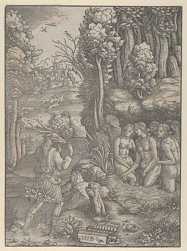 Diana turning Actaeon into a stag
